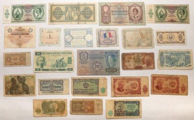 Europa duży zestaw banknotów XX wiek
