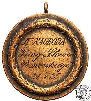 Polska medal sportowy 1925 Słowo Pomorskie st.3