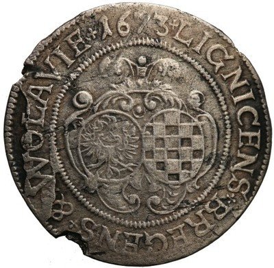 Śląsk 6 Krajcarów 1673 Brzeg -R- st.3-