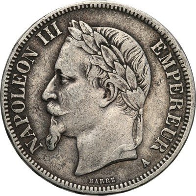 Francja 5 franków 1867 A st.3
