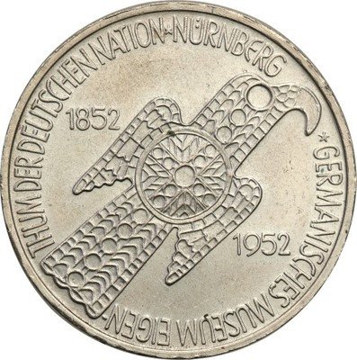 Niemcy RFN 5 Marek 1952 Germanisches Museum st.1-