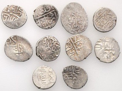 Kaukaz XII/XIII w monety srebrne lot 10 szt st. 3