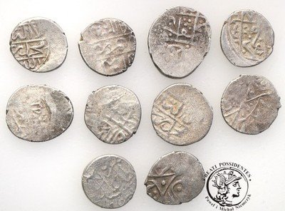 Kaukaz XII/XIII w monety srebrne lot 10 szt st. 3