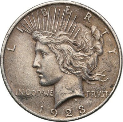 USA 1 dolar 1923 st. 3+