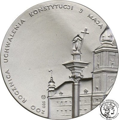 Polska medal Jan Paweł II 1991 Konstytucja  st. 1