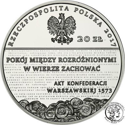20 zł 2017 J. Bursche 5 wieków Reformacji w Polsce