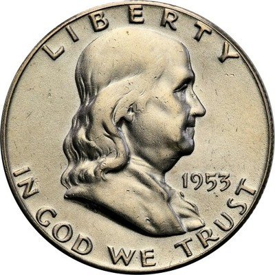 USA 1/2 dolara 1958 Franklin st.1 SREBRO