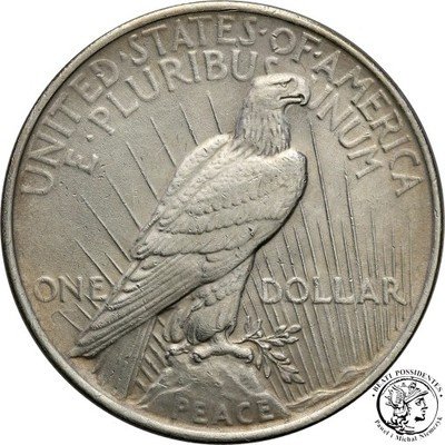 USA 1 dolar 1922 Filadelfia Peace st. 2