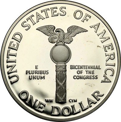 USA 1 dolar 1989 200 lat Kongresu st.L