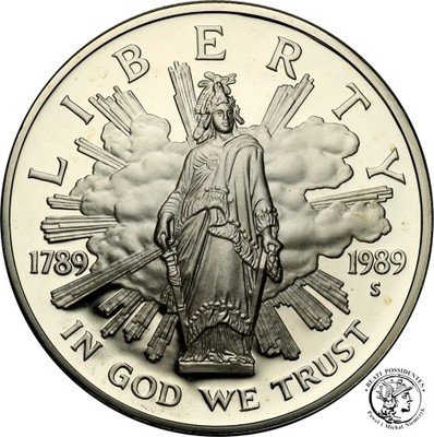 USA 1 dolar 1989 200 lat Kongresu st.L