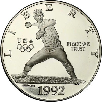 USA 1 dolar 1992 XXV Olimpiada st. L SREBRO