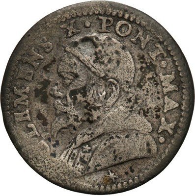 Watykan Klemens X 1670-76 mezzo grosso st. 3