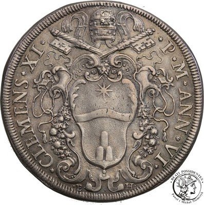 Watykan Klemens XI 1700-1721 Piastra st. 3