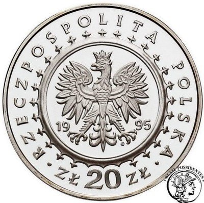 III RP 20 złotych 1995 Łazienki - pałac st.L