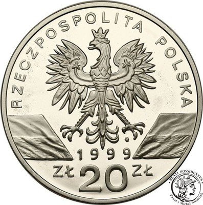 III RP 20 złotych 1999 Wilk st.L