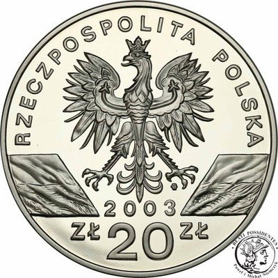 III RP 20 złotych 2003 węgorz st.L