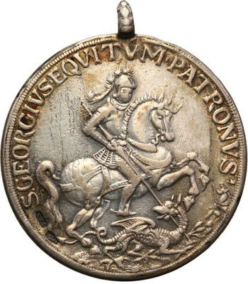 Węgry półtalar (medal) podróżny św. Jerzy st.3-