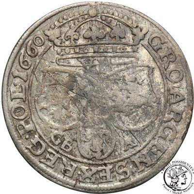 Jan Kazimierz szóstak 1660 GB-A Lwów st.3