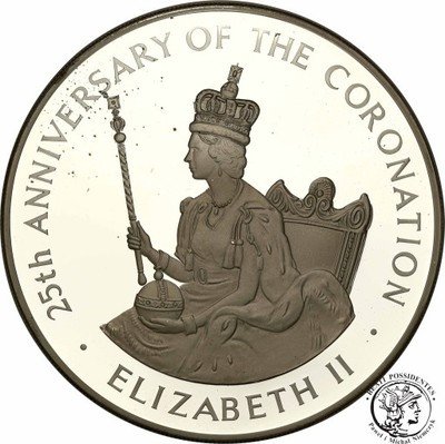 Jamajka 25 dolarów 1978 koronacja Elżbiety II st.L