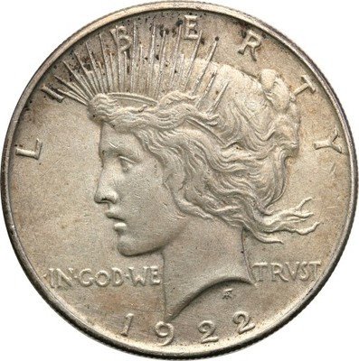 USA 1 dolar 1922 Filadelfia Peace st. 2-