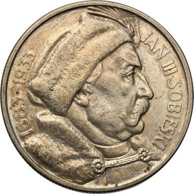 II RP 10 złotych 1933 Sobieski st.1-