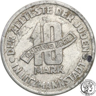 Getto Łódź 10 Marek 1943 aluminium st.2-
