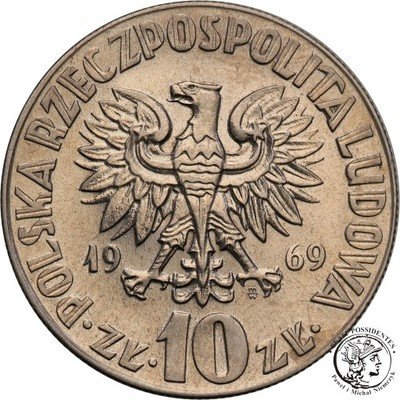 10 złotych 1969 Kopernik st.1