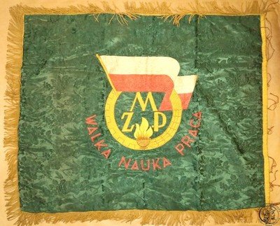 Oryginalny sztandar ZMP Wadowice