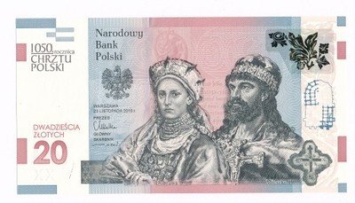 Banknot 20 złotych 2015 Mieszko i Dąbrówka st1 UNC
