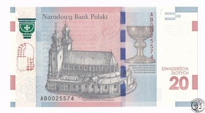 Banknot 20 złotych 2015 Mieszko i Dąbrówka st1 UNC
