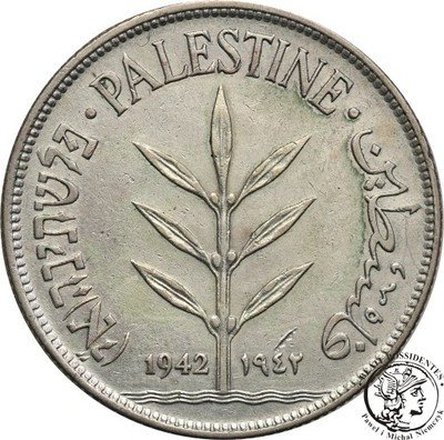 Palestyna 100 mils 1942 st.2