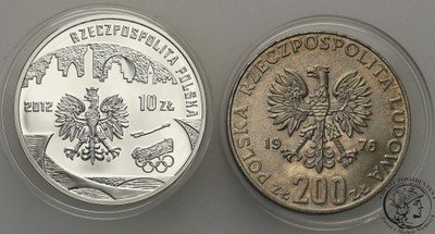 10 złotych 2012 Oly Londyn + 200 zł Olimpiada st.L