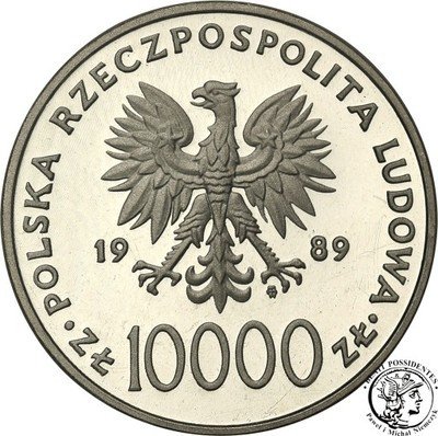 10 000 złotych 1989 Jan Paweł II pastorał st.L