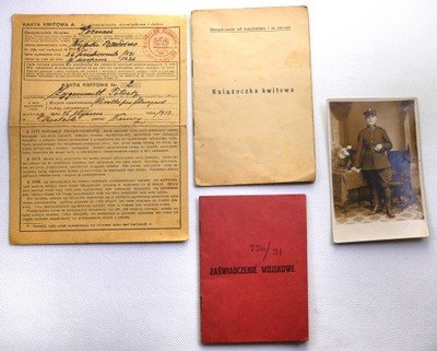 Polska dokumenty wojskowe + foto 1931