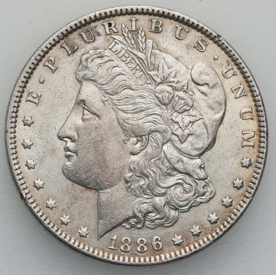 USA 1 dolar 1886 Philadelphia Morgan st. 2+