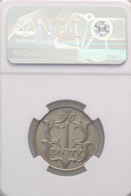 II RP 1 złoty 1929 NGC AU58