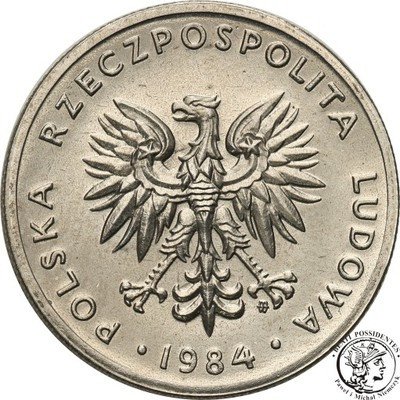 PRÓBA Nikiel 20 złotych 1984 nominał st.L