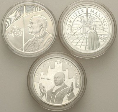 III RP 3 x 10 złotych 1999-2002 Jan Paweł II st.L