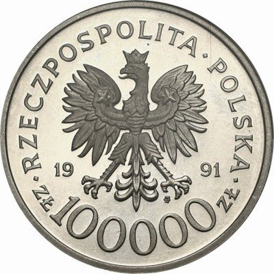 PRÓBA Nikiel 100.000 złotych 1991 Narvik