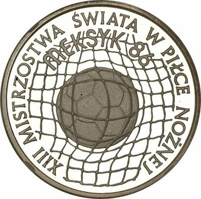 500 złotych 1986 MŚ piłka nożna Meksyk st.L