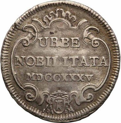 Watykan Klemens XII 1730-1740 Teston 1735 st.3+