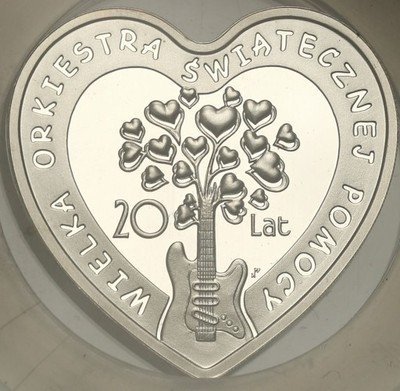 10 złotych 2012 WOŚP - serce NGC PF69 Ultra Cameo