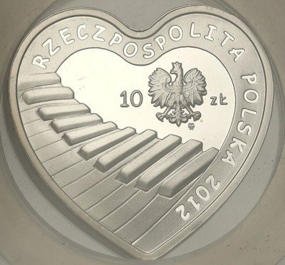 10 złotych 2012 WOŚP - serce NGC PF69 Ultra Cameo