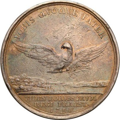 Niemcy Medal 1796 (III rozbiór Polski) srebro st.3