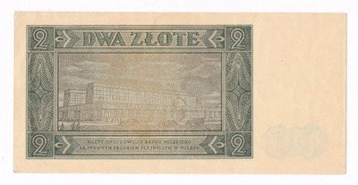 Banknot 2 złote 1948 seria AU st.2