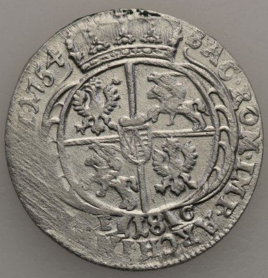 Polska August III Sas ort 1754 (efraim) st.2-