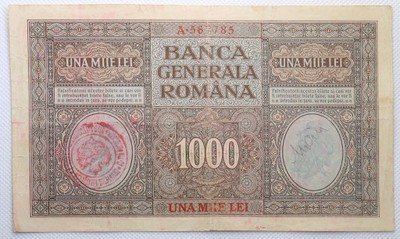 Banknot Rumunia 1000 lei (1917 r.) st.4