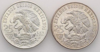 Meksyk 25 Pesos 1968 Oly Meksyk zestaw 2 szt. st.1
