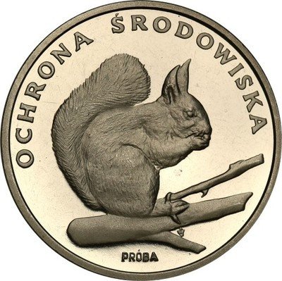 PRÓBA Nikiel 500 złotych 1985 Wiewiórka st.L