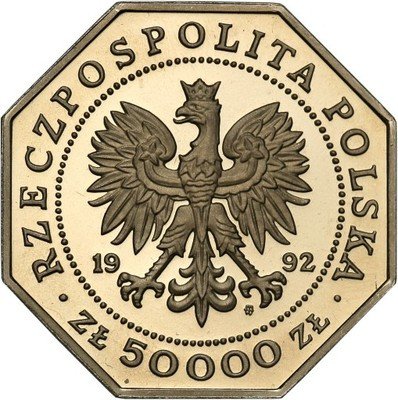 PRÓBA Nikiel 50 000 złotych 1992 Virtuti st.L